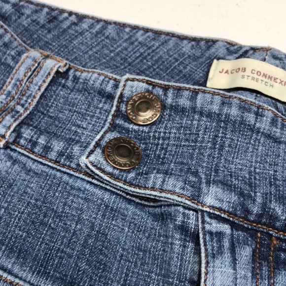VINTAGE JACOB CONNEXION STRETCH DENIM CAPRIS 4/27x25 😎 - Picture 3 of 12